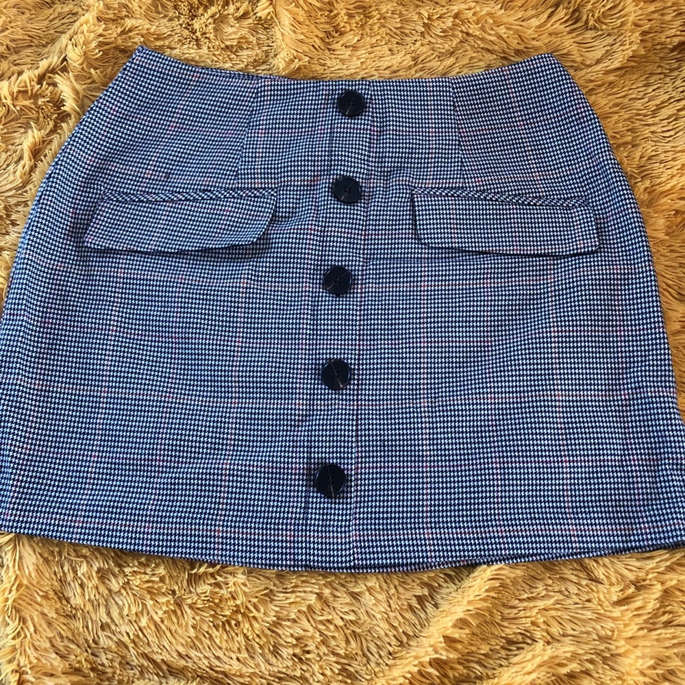Plaid High Waisted Skirt